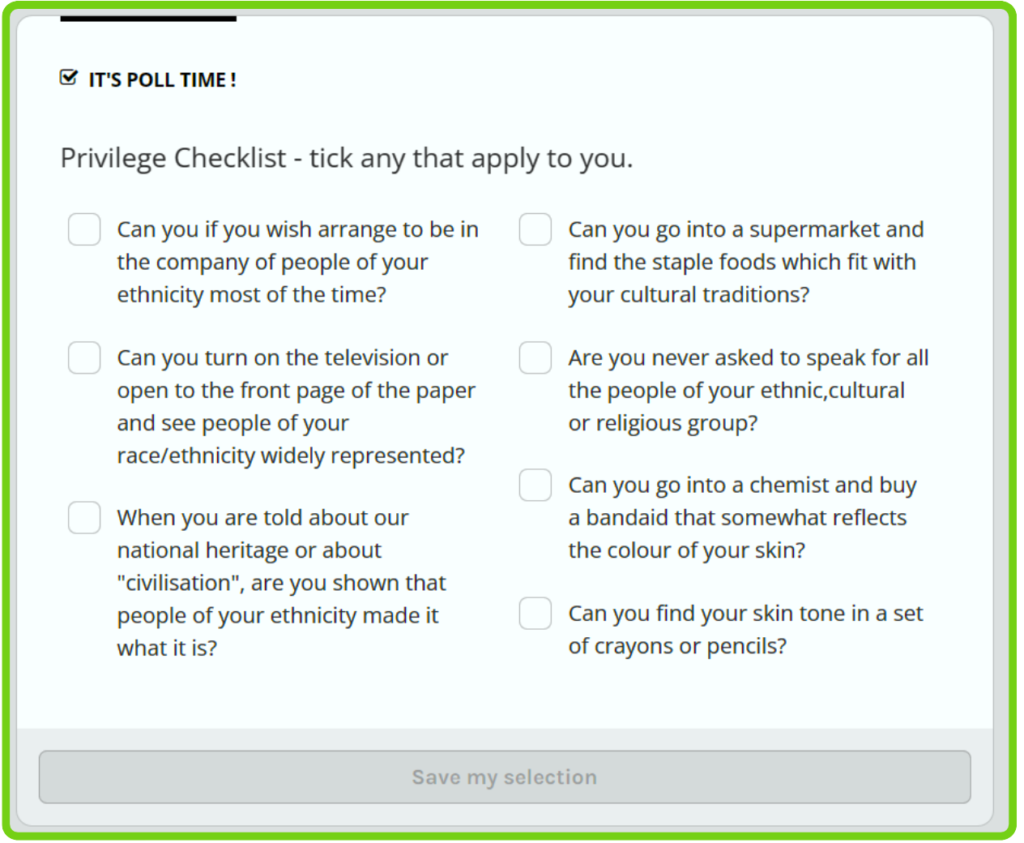 Teacher learning module information example